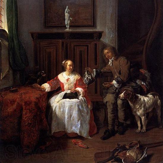 Gabriel Metsu The Hunter s Gift France oil painting art